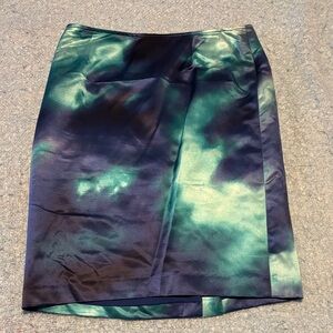 Jones New York Teal and Black Pencil Skirt